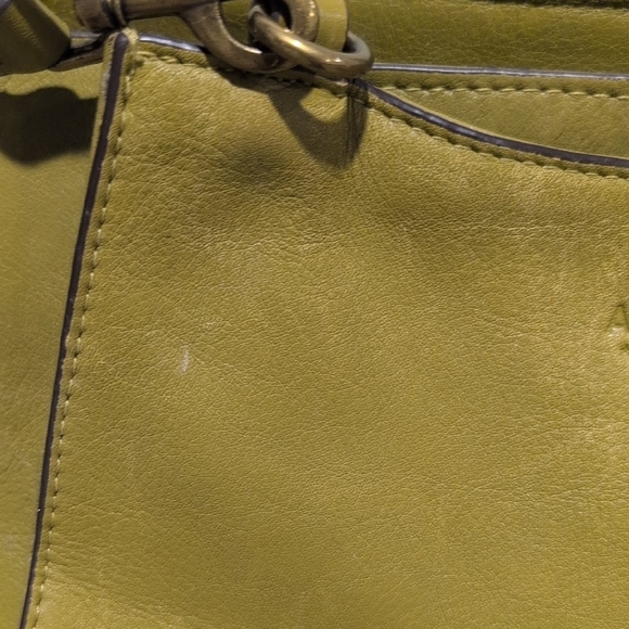 American Leather Satchel - Olive Green - Picture 6 of 7